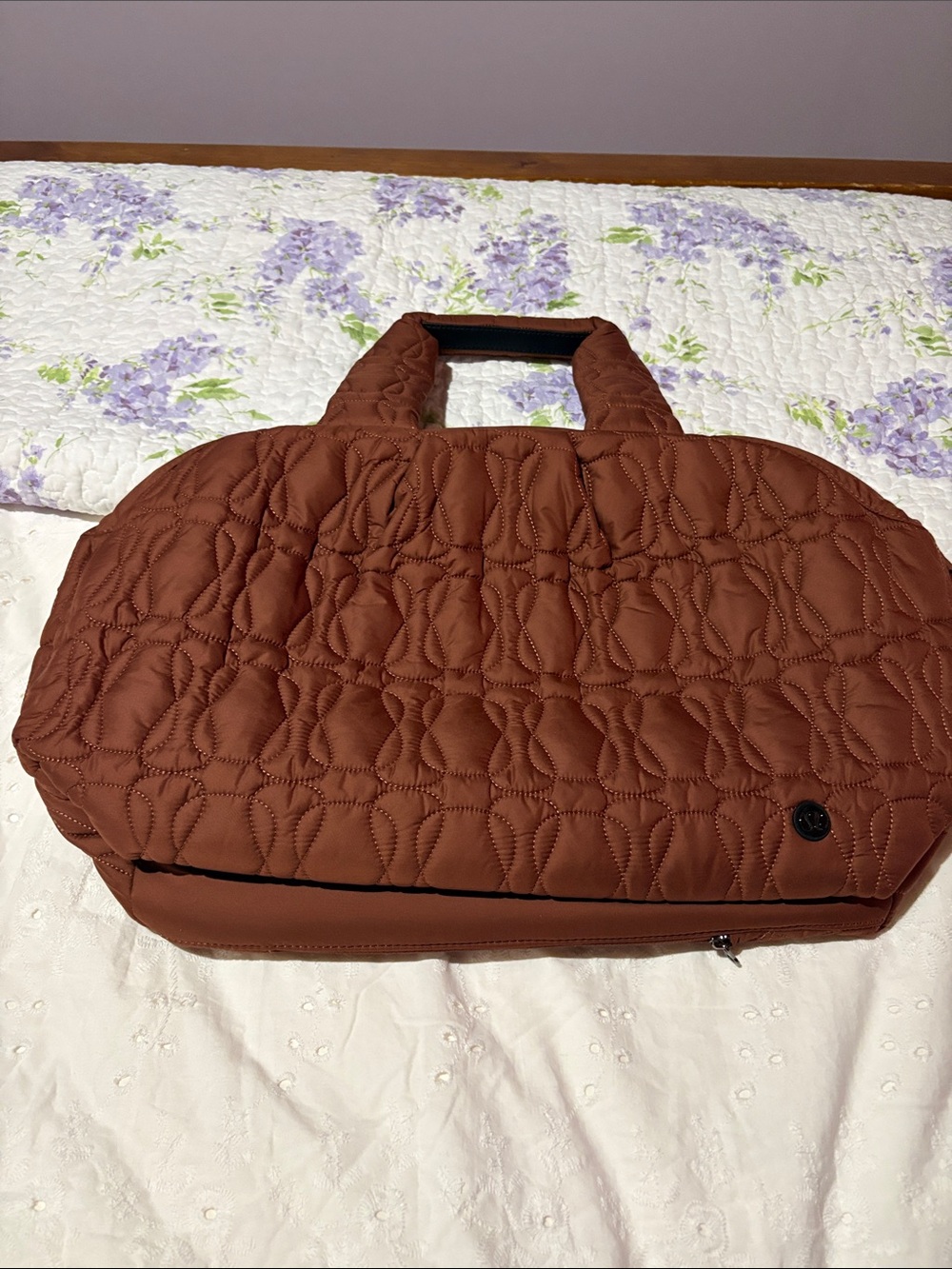 Lululemon Quilted Tote in Warm Rust